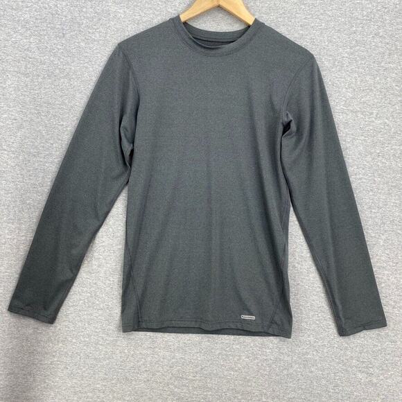 Tek Gear Shirt Mens Large Gray Compression Performance Long Sleeve Fitted Active - Picture 1 of 10